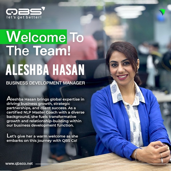 Meet Aleshba Hasan, our 𝐁𝐮𝐬𝐢𝐧𝐞𝐬𝐬 𝐃𝐞𝐯𝐞𝐥𝐨𝐩𝐦𝐞𝐧𝐭 𝐌𝐚𝐧𝐚𝐠𝐞𝐫
