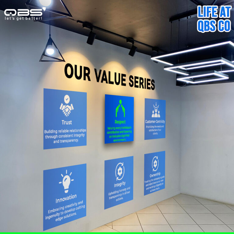 At qbscoltd, 𝐑𝐄𝐒𝐏𝐄𝐂𝐓 is a value we live by every day